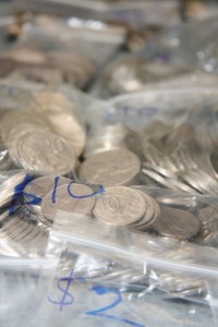 Bags of coins